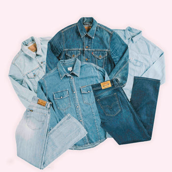 Range of denim items