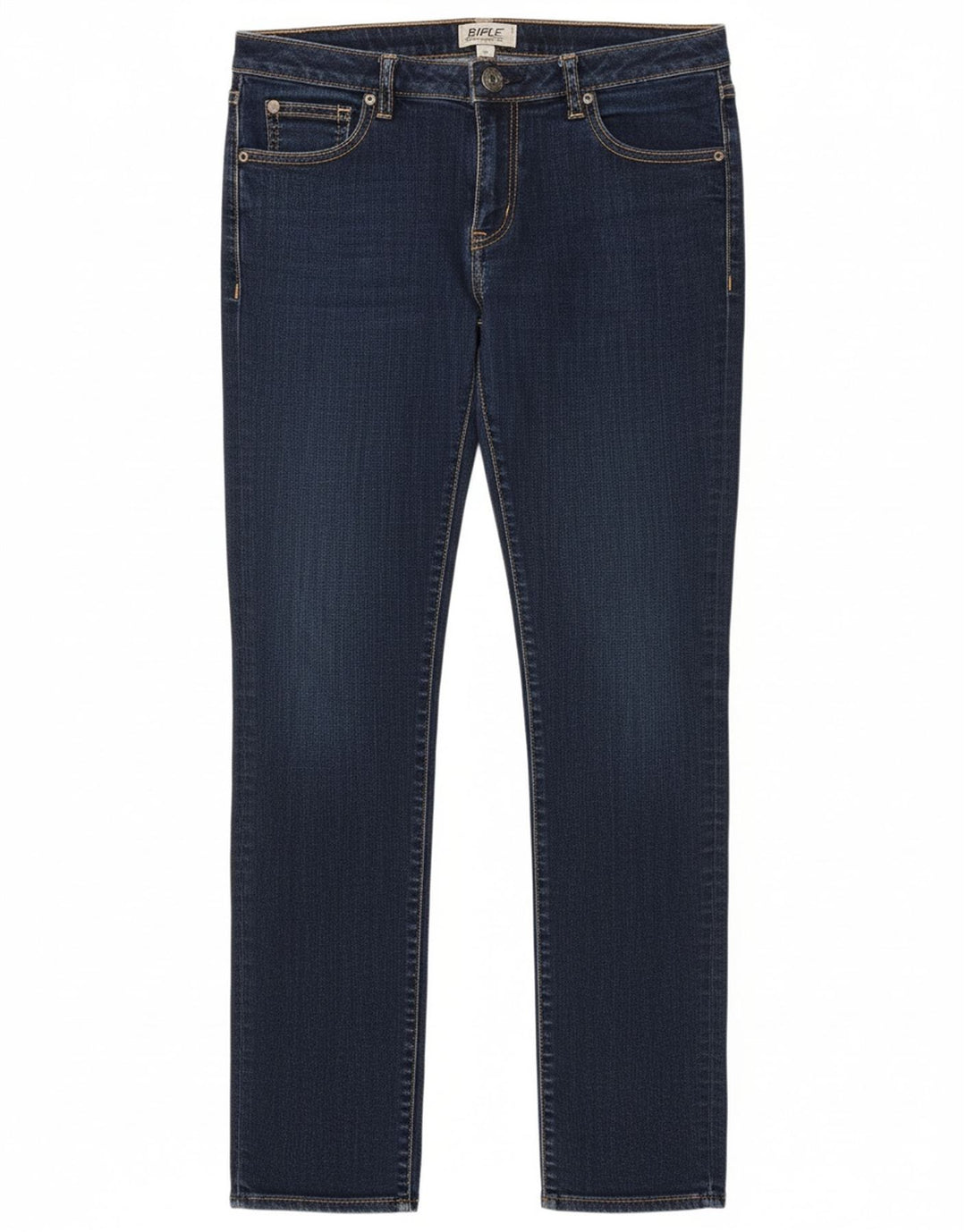 RIFLE Jeans Slim Feminino W30 L29 Azul Marinho Algodão