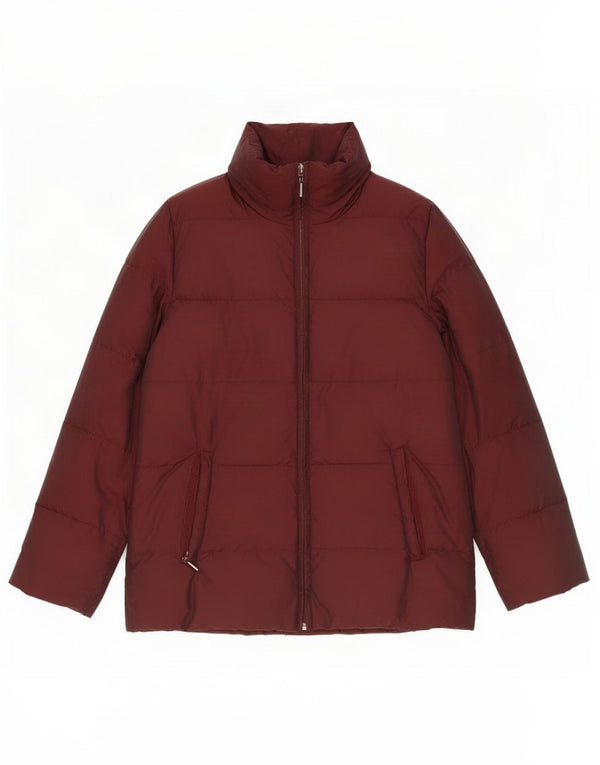 Jaqueta acolchoada feminina Zara UK 14 médio marrom