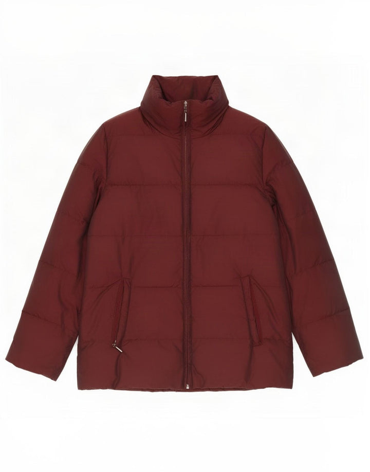 Jaqueta acolchoada feminina Zara UK 14 médio marrom