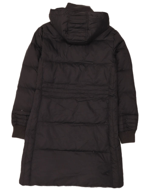 Casaco acolchoado com capuz feminino Playlife UK 12 médio preto poliamida