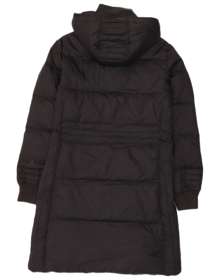 Casaco acolchoado com capuz feminino Playlife UK 12 médio preto poliamida