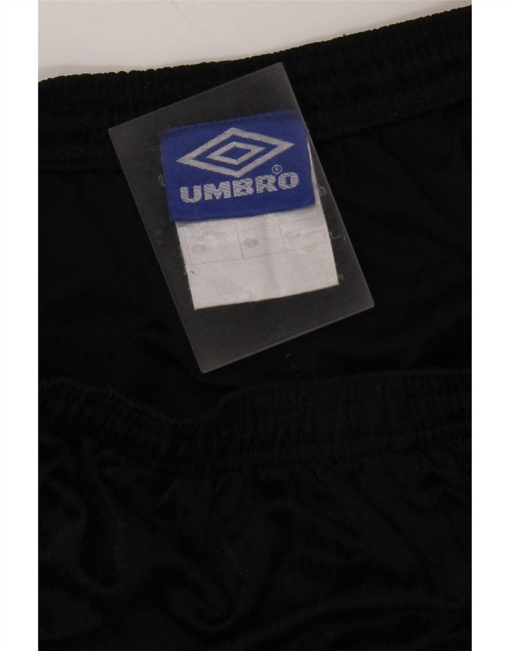 Shorts esportivos masculinos UMBRO grandes listrados pretos