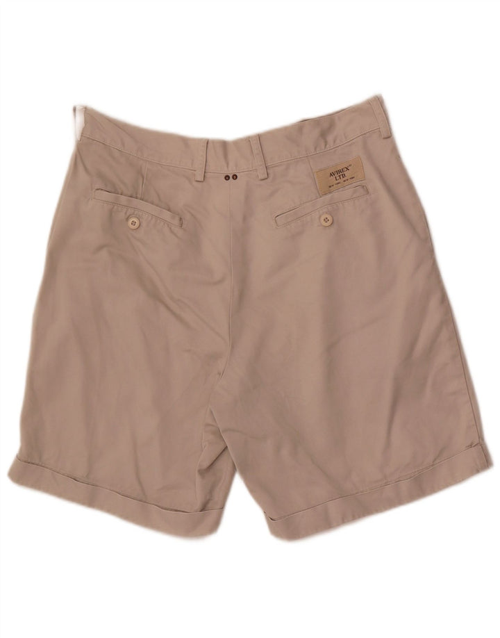 Shorts Chino Masculino Pegged Avirex W32 Algodão Bege Médio