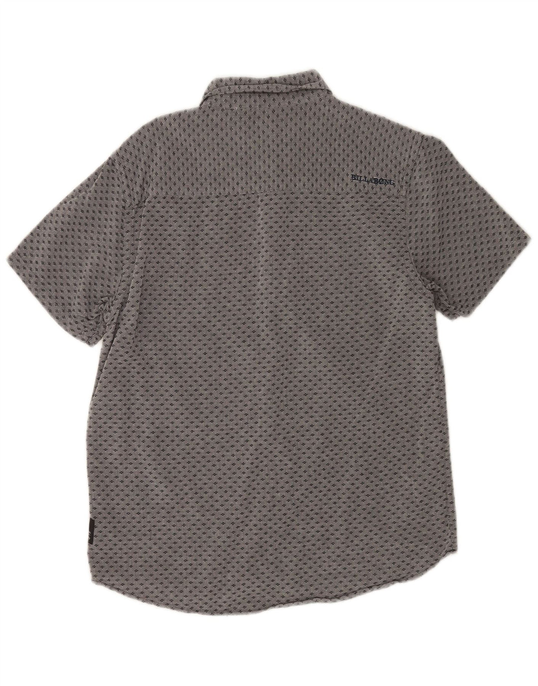 Camisa masculina de manga curta Billabong pequena cinza manchada