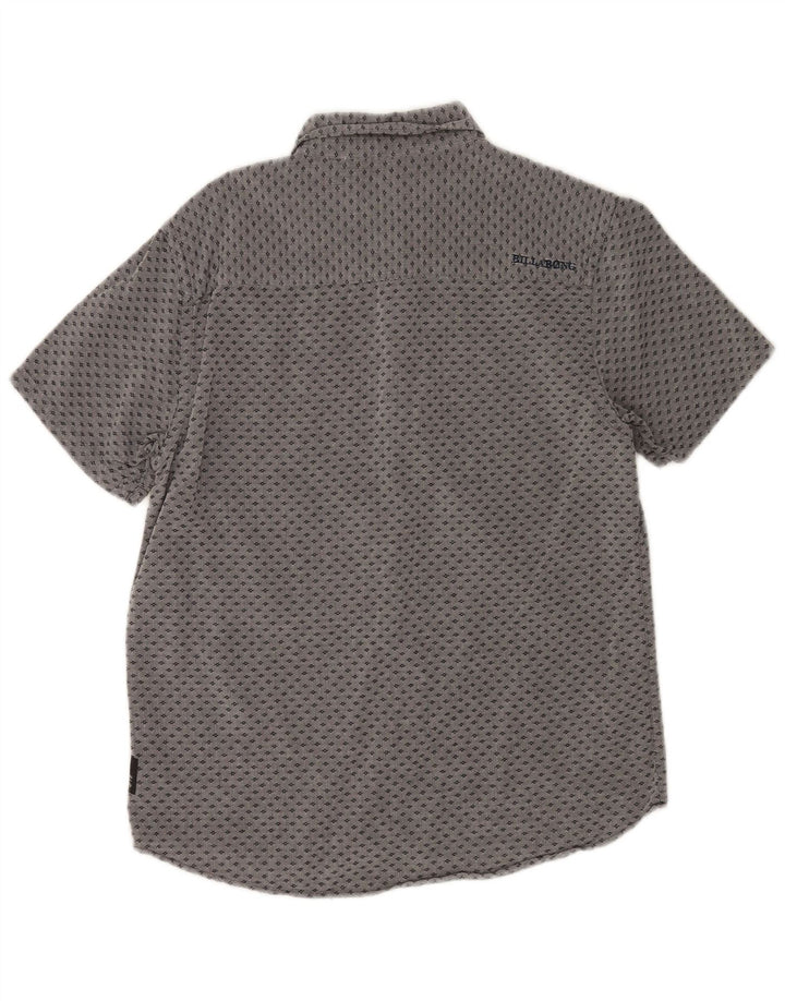 Camisa masculina de manga curta Billabong pequena cinza manchada