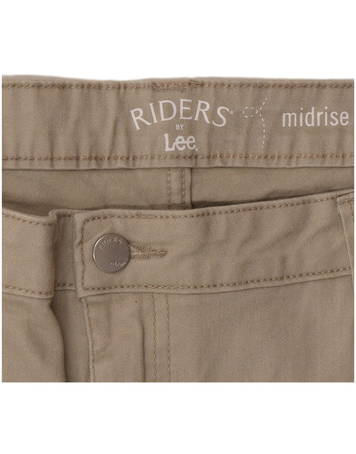 Lee Womens Riders Shorts casuais de cintura média W38 2XL bege