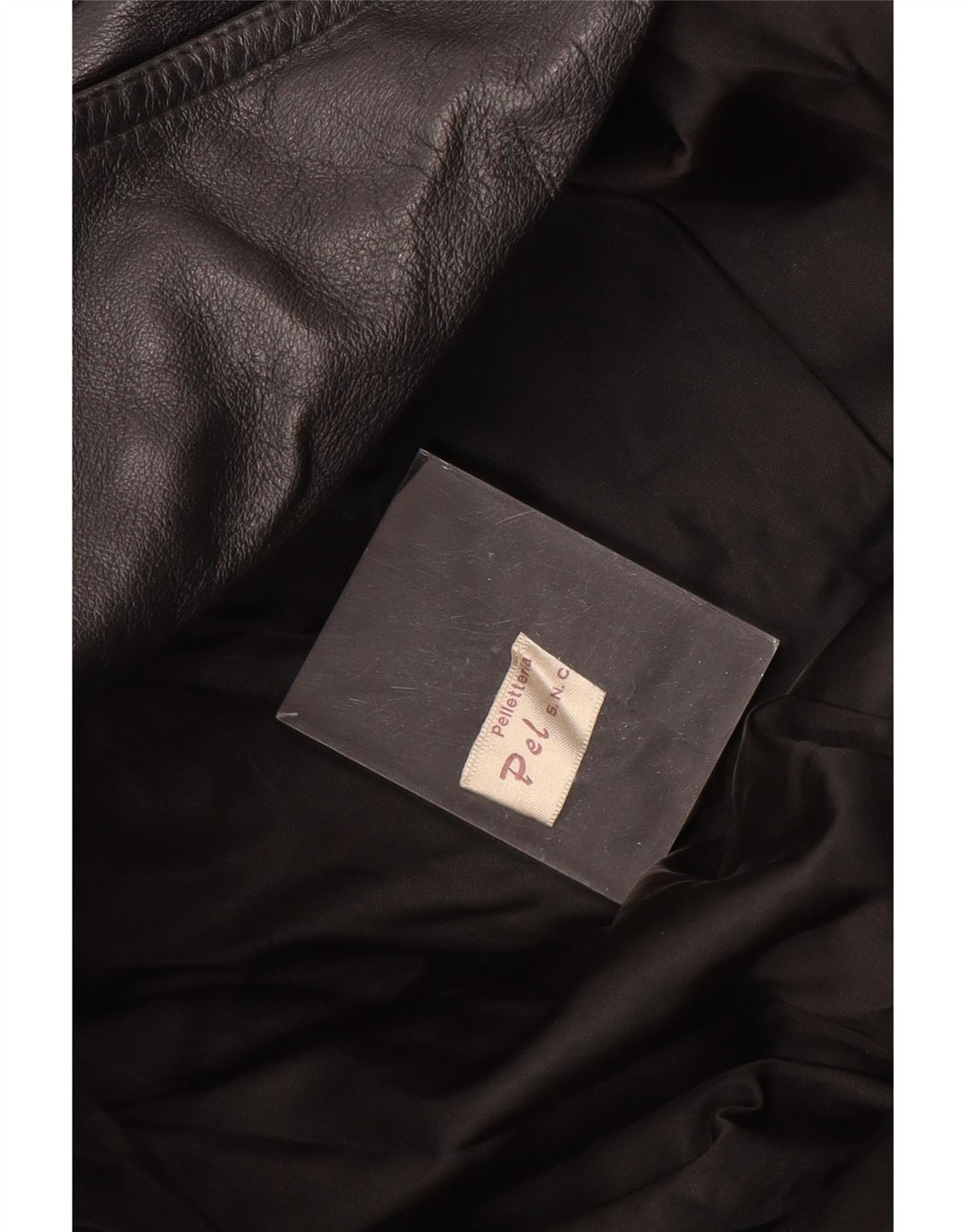 Jaqueta de couro feminina PELLETTERIA UK 20 2XL couro preto