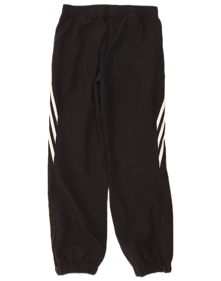 ADIDAS Meninos Calças de treino Joggers 11-12 Anos Grande Poliéster Preto