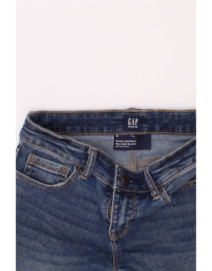 Shorts jeans Gap Boys 9-10 anos W24 algodão azul