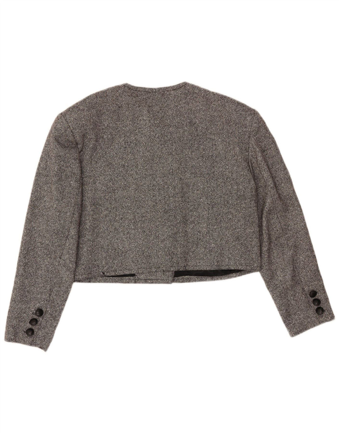 Jaqueta Bolero feminina MONDI com peito duplo UE 42 grande lã cinza