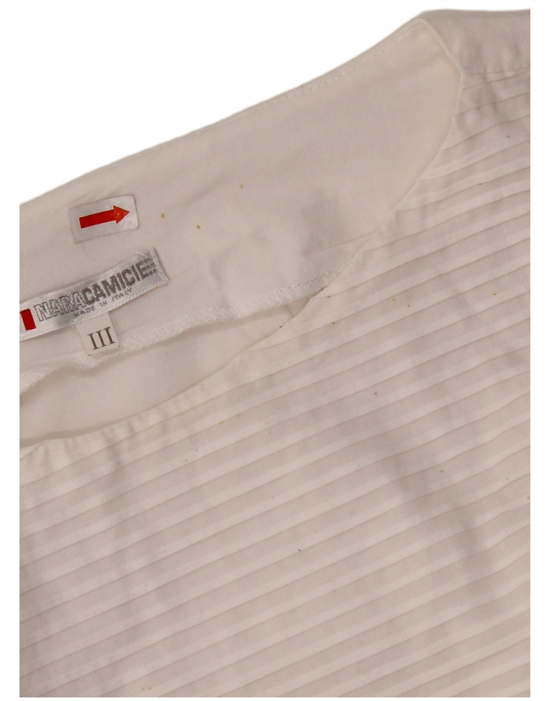 Blusa feminina sem mangas NARACAMICIE Reino Unido 8 pequenas listras brancas de algodão