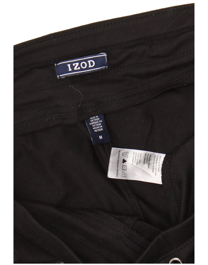 Calça de treino feminina IZOD UK 14 poliéster preto médio
