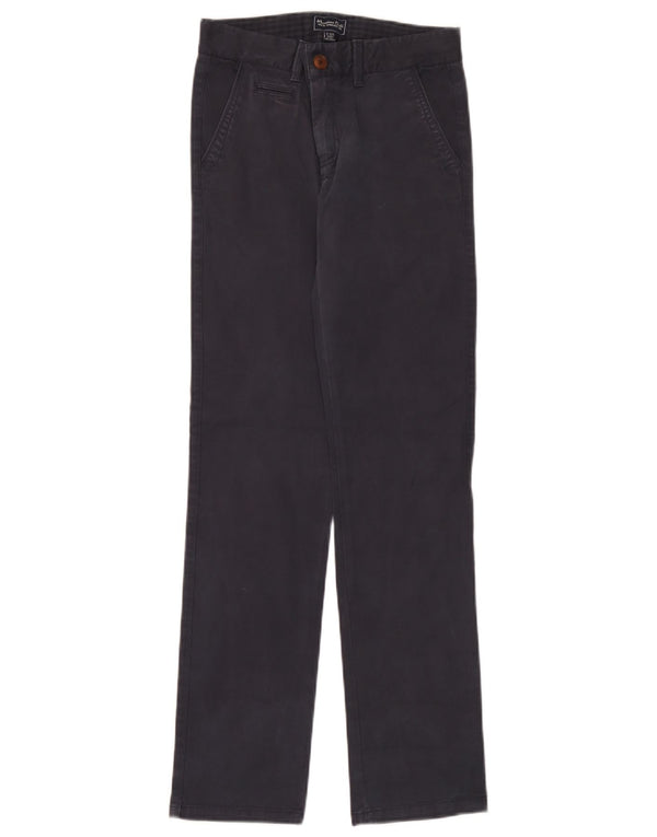 Calças Chino Retas Menino Massimo Dutti 11-12 Anos W28 L30 Azul Marinho