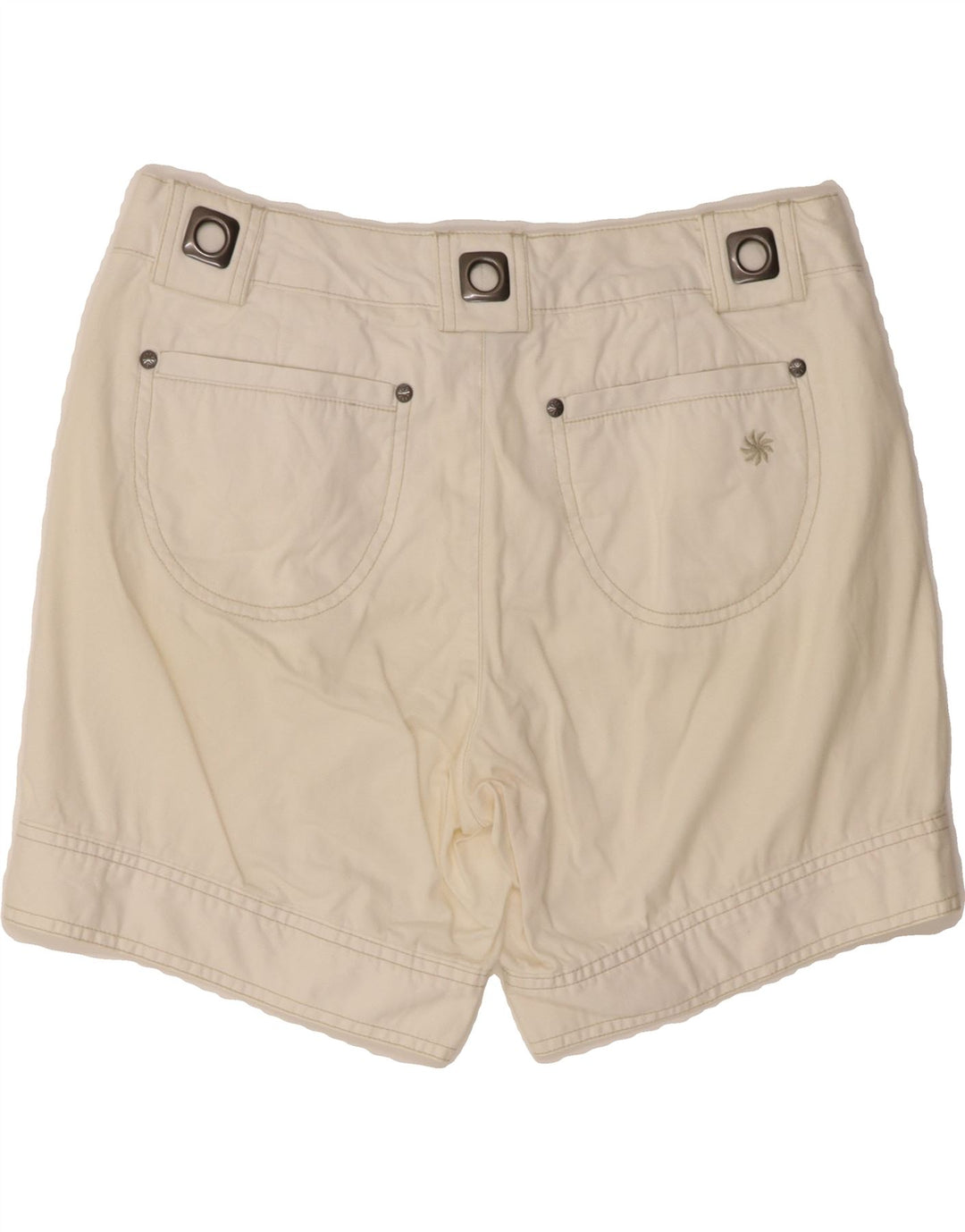 ATHLETA Womens Casual Shorts US 6 Medium W30  White Cotton Vintage Athleta and Second-Hand Athleta from Messina Hembry 