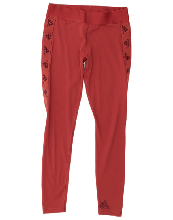 Leggings Adidas Aeroready Graphic Femininas UK 12/14 Médio Vermelho