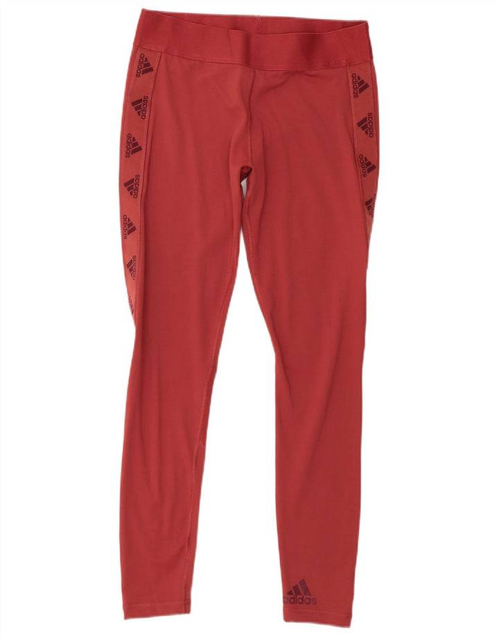 Leggings Adidas Aeroready Graphic Femininas UK 12/14 Médio Vermelho