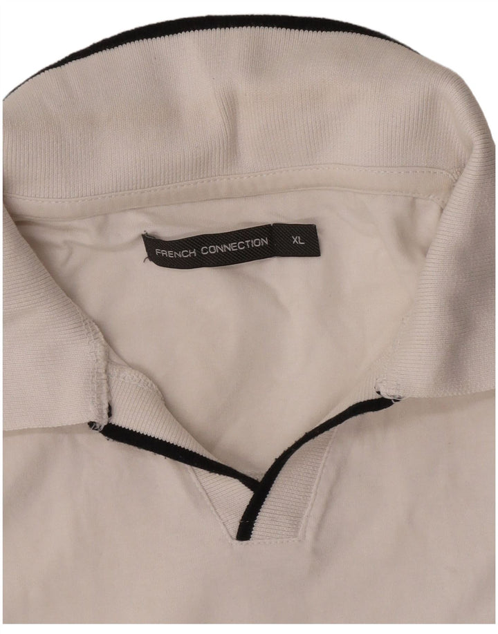 Camisa polo masculina French Connection XL branca