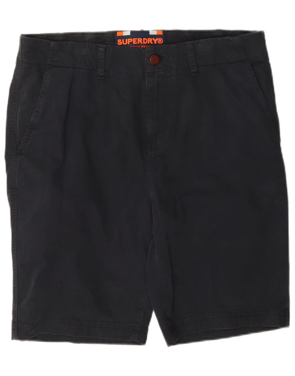 Superdry Mens Chino Shorts W32 Médio Algodão Azul Marinho