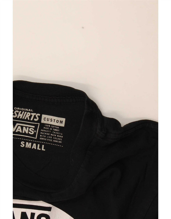 Camiseta Vans Masculina Custom Fit Graphic Top Pequeno Algodão Preto