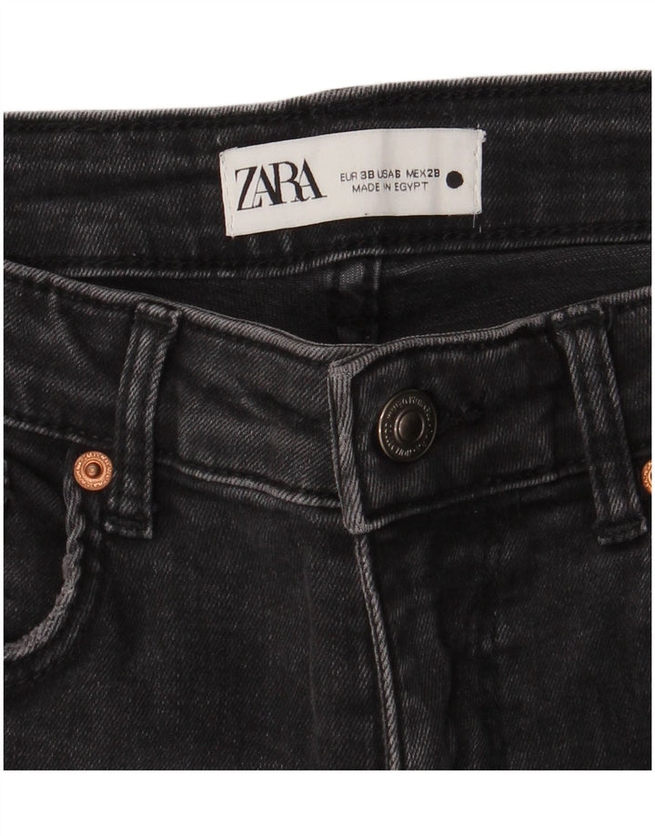 Zara Jeans Slim Feminino EU 38 Pequeno W28 L25 Cinza