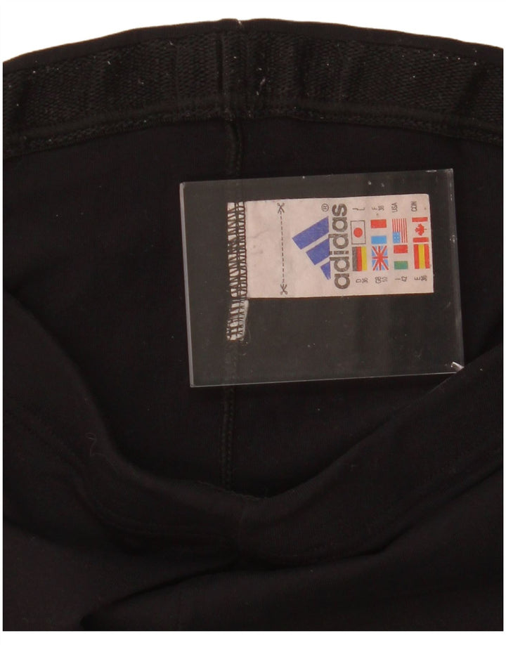 ADIDAS Womens Leggings UK 10 Small Black Poliamida