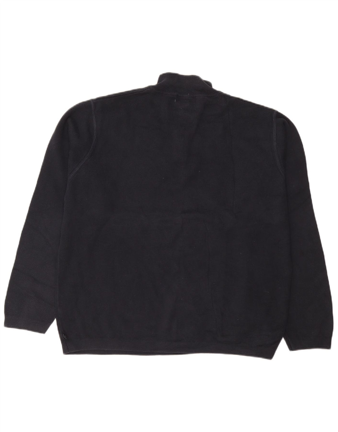 Suéter masculino Marks & Spencer Blue Harbor com zíper e gola XL azul marinho