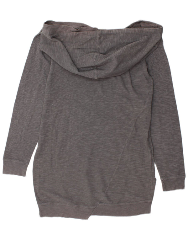 Vestido feminino diesel com capuz e manga comprida UK 14 cinza médio