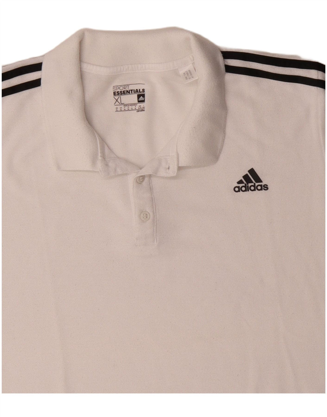 Adidas Mens Climalite Polo Shirt XL Branco Poliéster