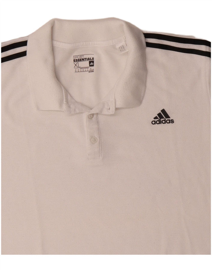 Adidas Mens Climalite Polo Shirt XL Branco Poliéster