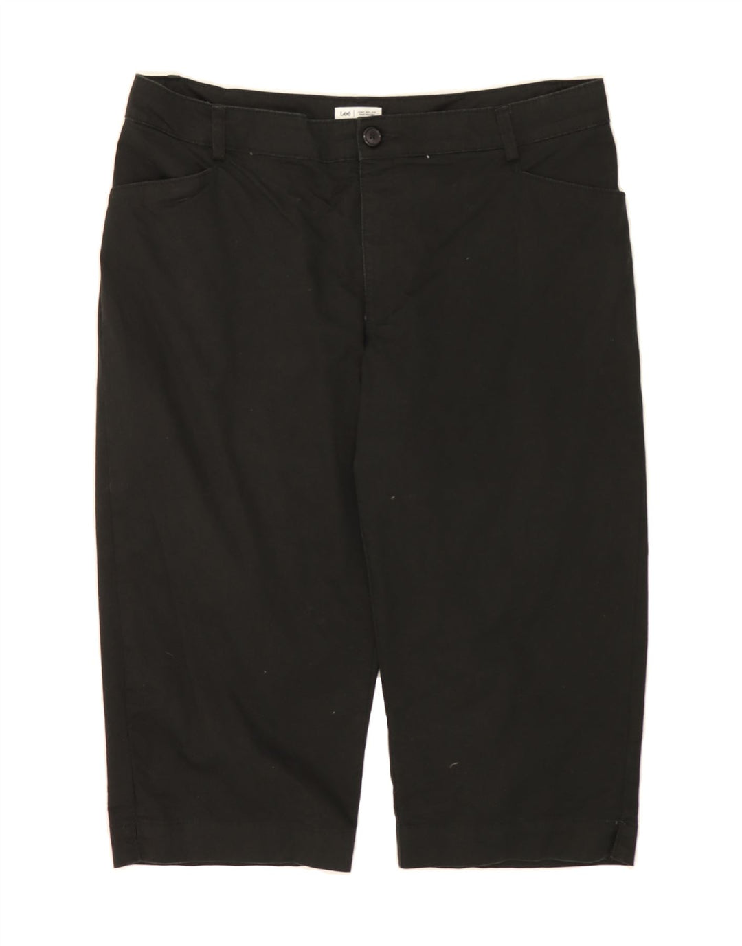 LEE Womens Straight Capri Trousers US 18 2XL W38 L19 Black Cotton Vintage Lee and Second-Hand Lee from Messina Hembry 