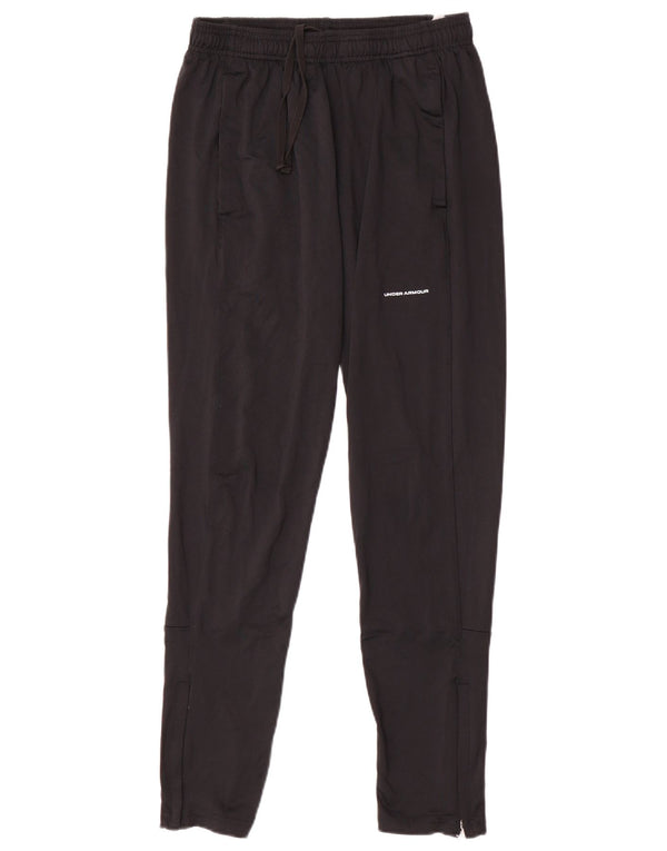 Calça de treino masculina Under Armour poliéster preto médio