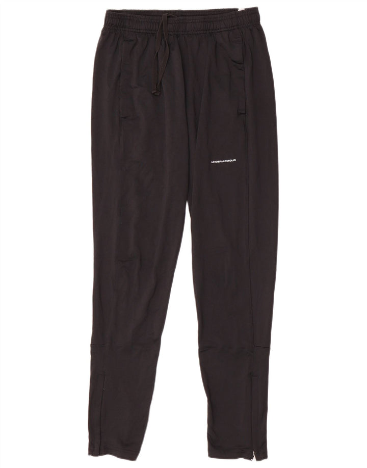 Calça de treino masculina Under Armour poliéster preto médio