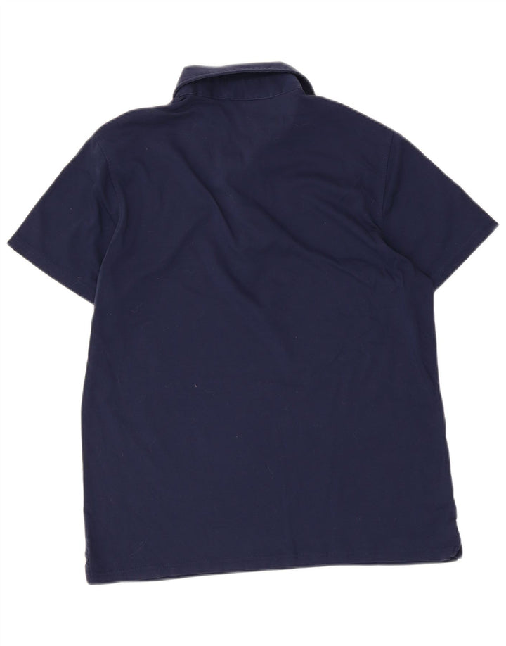 Camisa polo masculina Massimo Dutti grande azul marinho