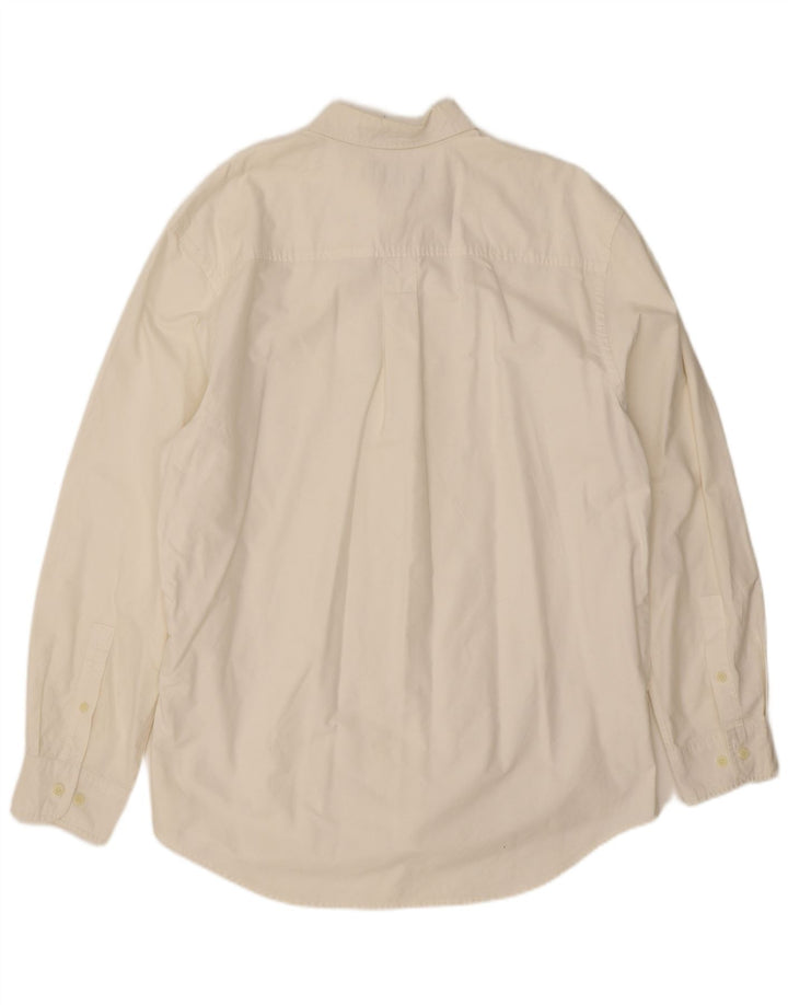 Camisa masculina Timberland grande algodão branco