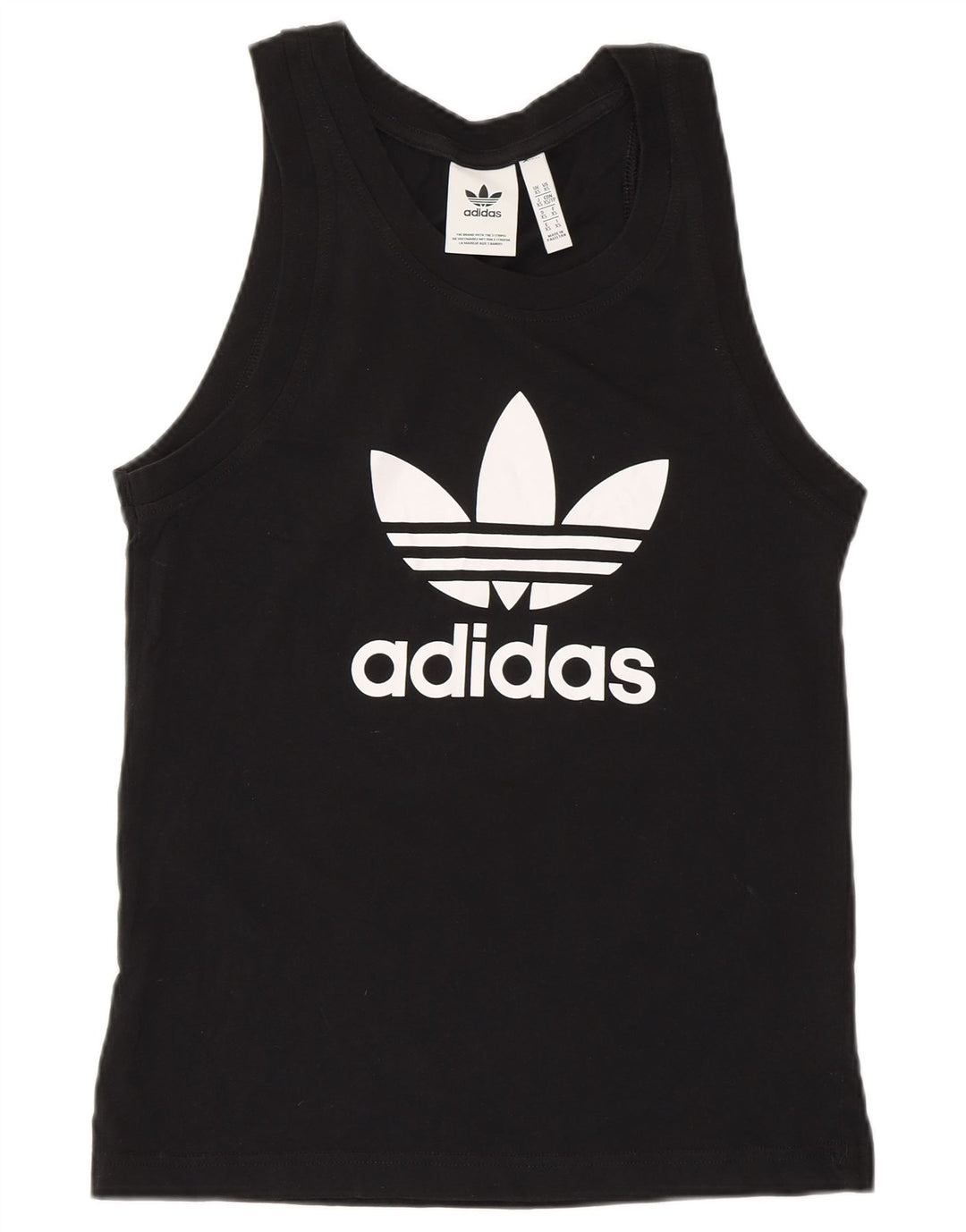 ADIDAS Mens Graphic Vest Top XS Algodão Preto