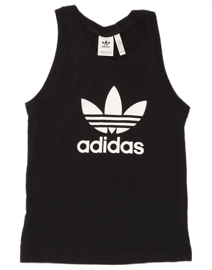 ADIDAS Mens Graphic Vest Top XS Algodão Preto