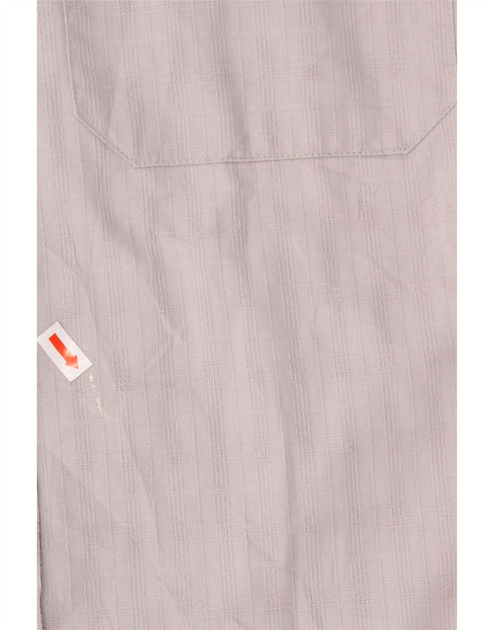 CAMEL ACTIVE Camisa masculina de manga curta grande algodão xadrez cinza