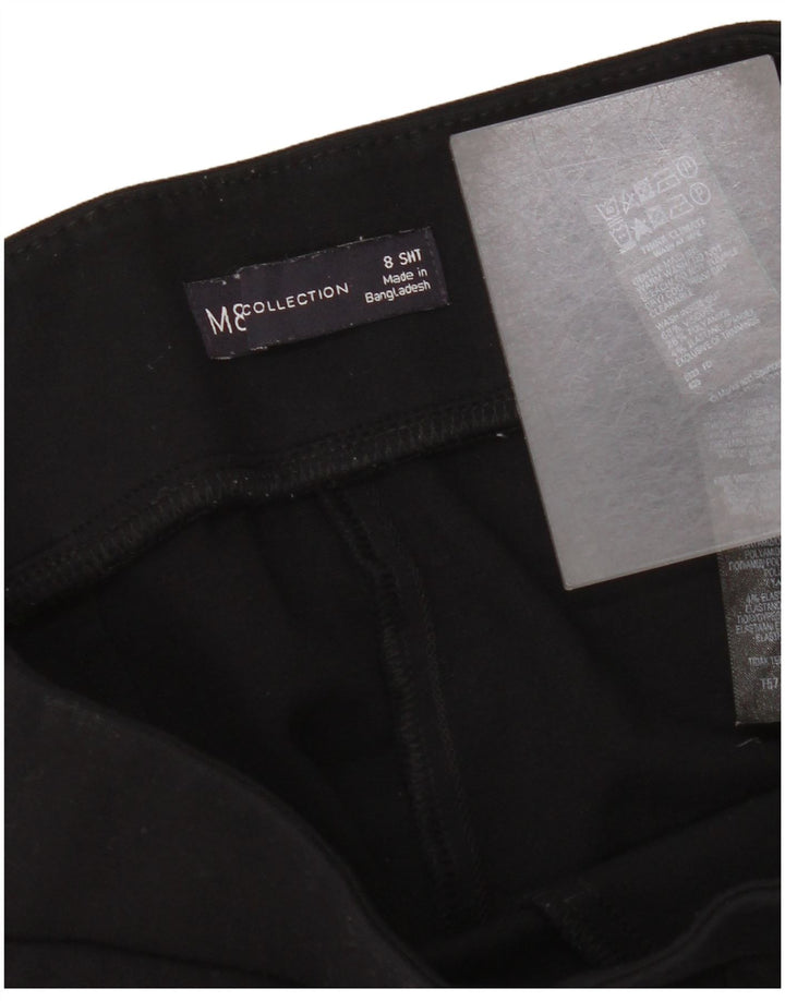 Leggings femininas Marks & Spencer Reino Unido 8 pequenas viscose preta