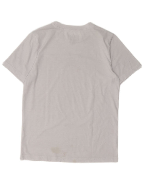 Camiseta gráfica Jordan Boys Top 12-13 anos grande poliéster branco