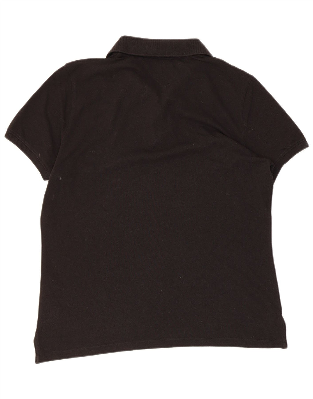 Camisa polo feminina TOMMY HILFIGER Reino Unido 14 algodão preto médio