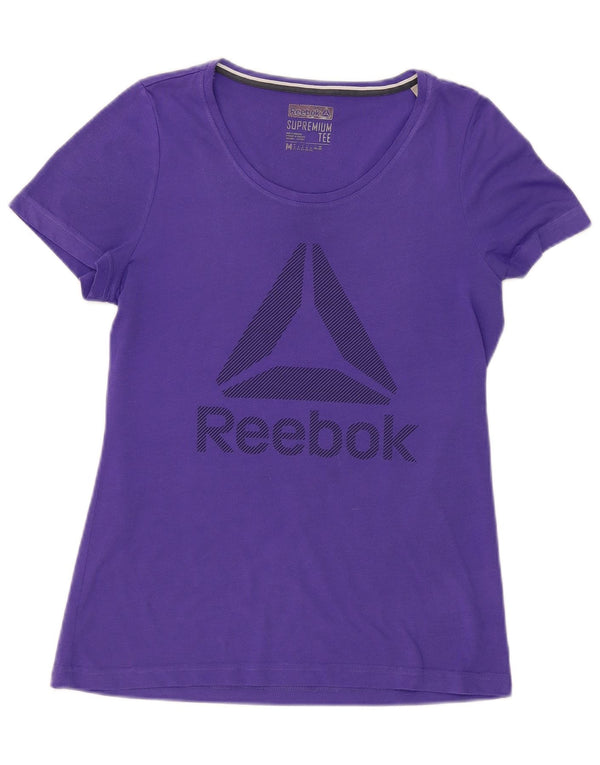 Camiseta feminina Reebok Top UK 12 poliéster roxo médio