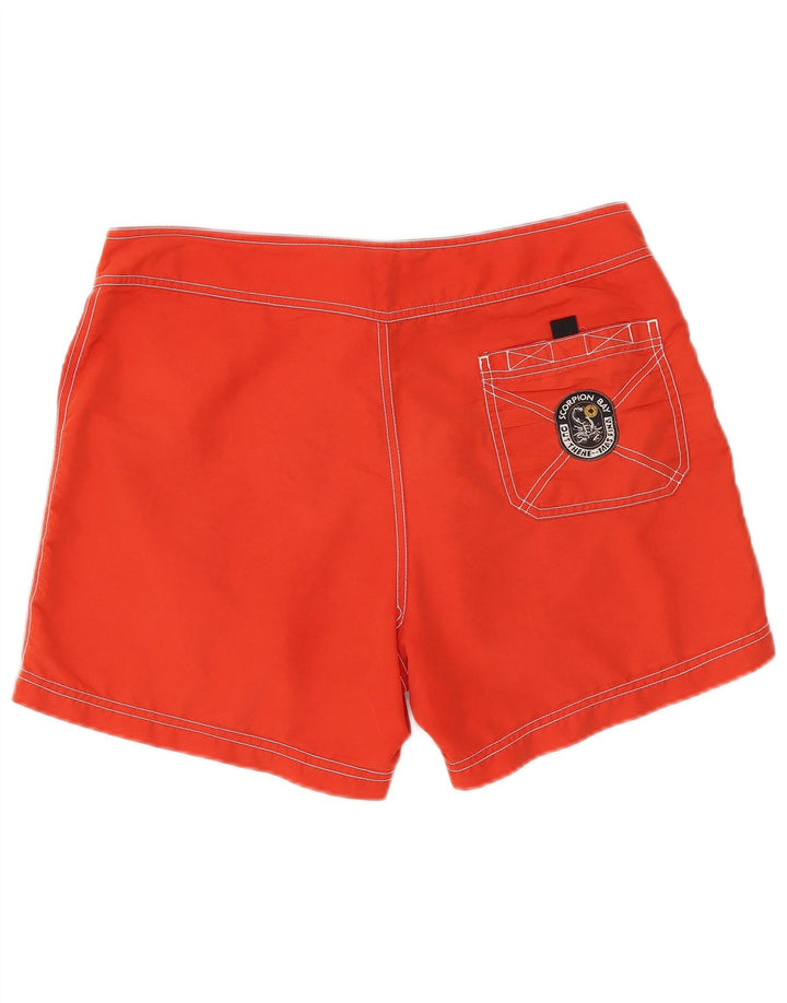 Shorts de natação masculino Scorpion Bay gráfico grande poliéster vermelho
