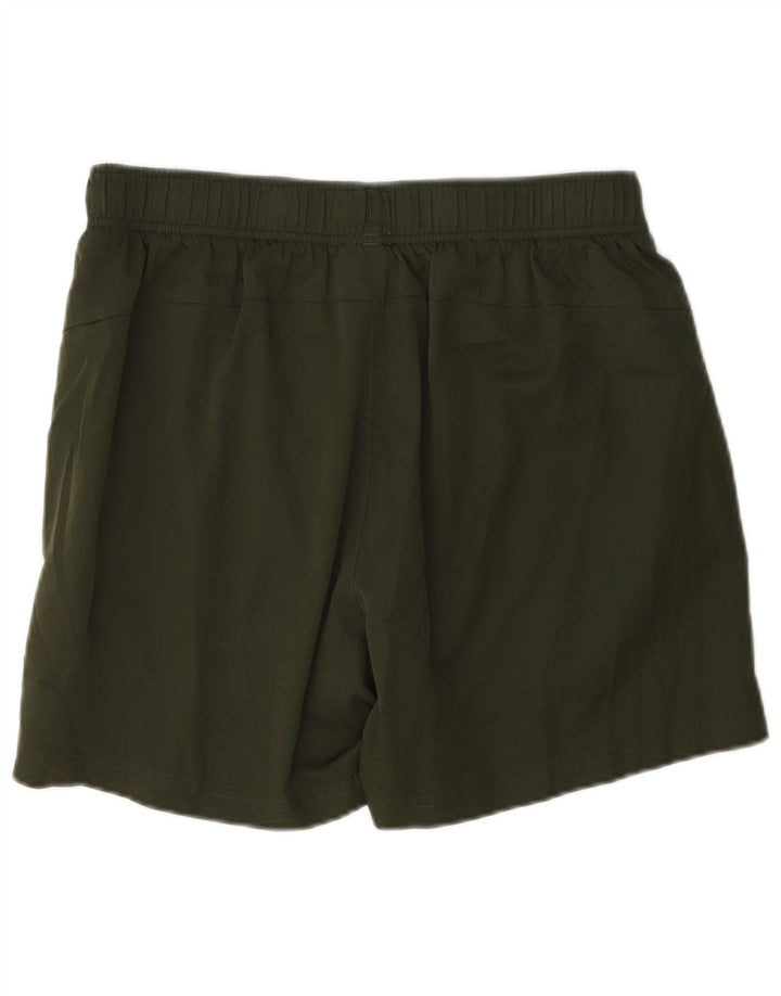 Shorts esportivos masculinos Puma grande poliéster cáqui