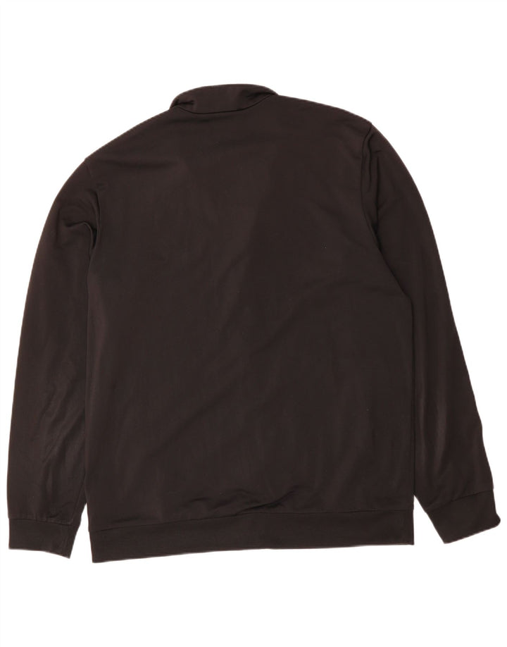 ADIDAS Mens Tracksuit Top Jacket Grande Poliéster Preto