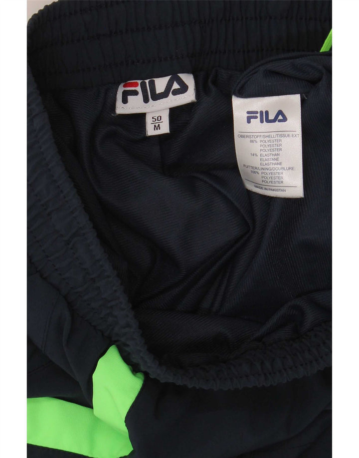 Fila Mens Sport Shorts Médio Azul Marinho Colourblock Poliéster