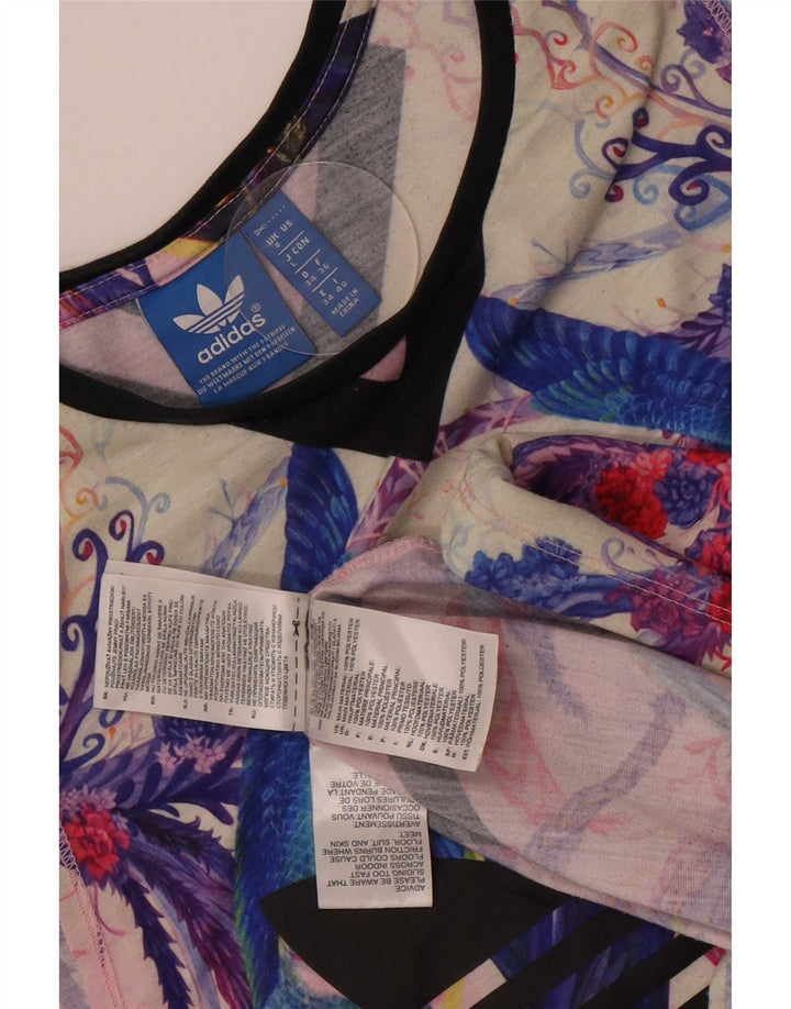 Adidas Womens Passaredo Graphic Vest Top UK 8 Pequeno Multicolorido Tropical