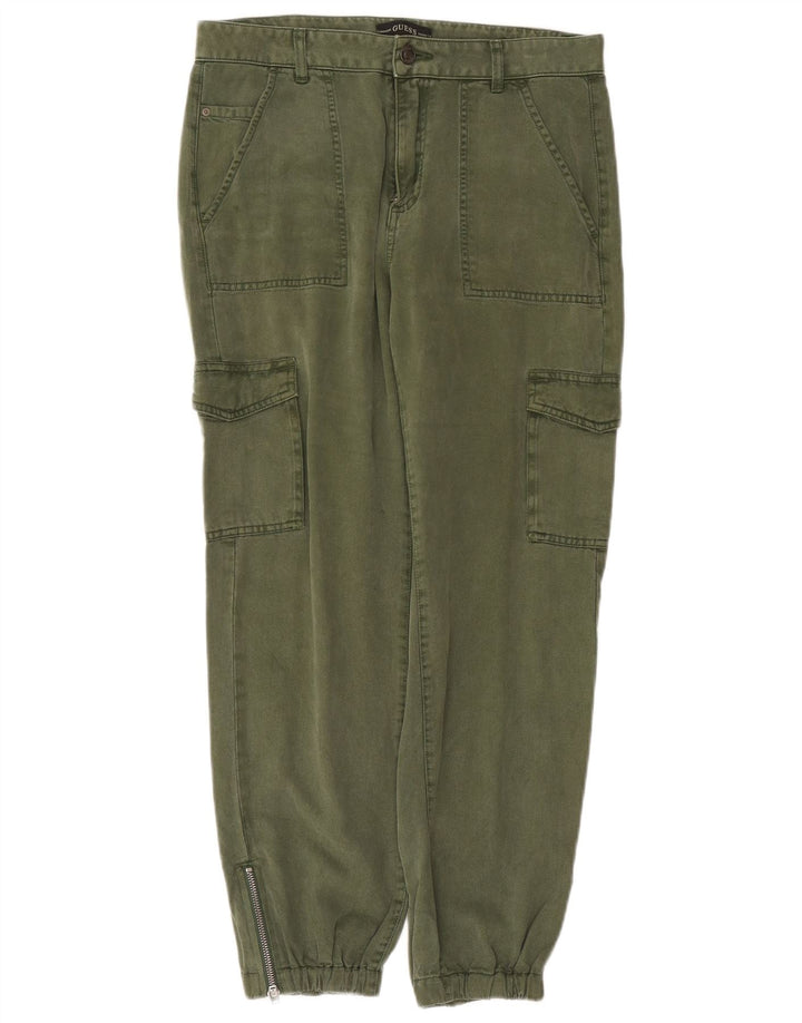 Calça cargo feminina Guess W28 L29 verde