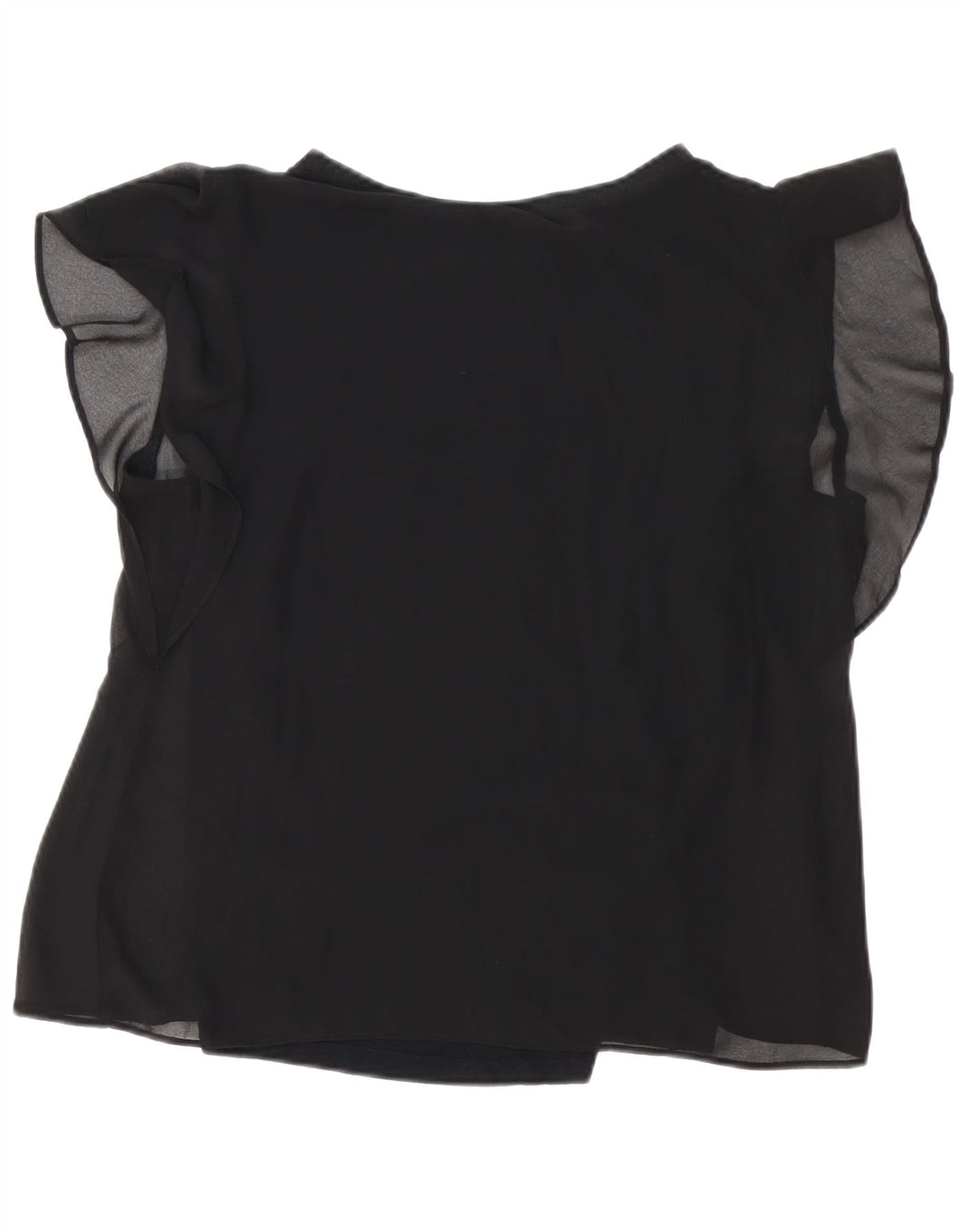Blusa feminina ZARA UK 16 grande preta