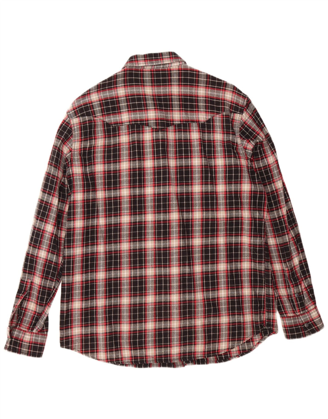 Camisa masculina de flanela de ajuste regular WRANGLER XL preto xadrez algodão